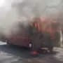 Bus Fire In Rahud Ghat Nashik