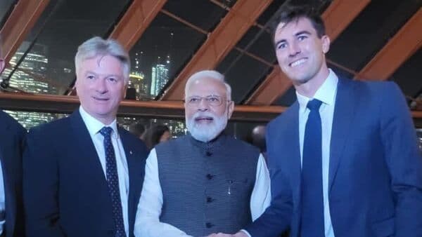 PM Modi with Australian cricketers