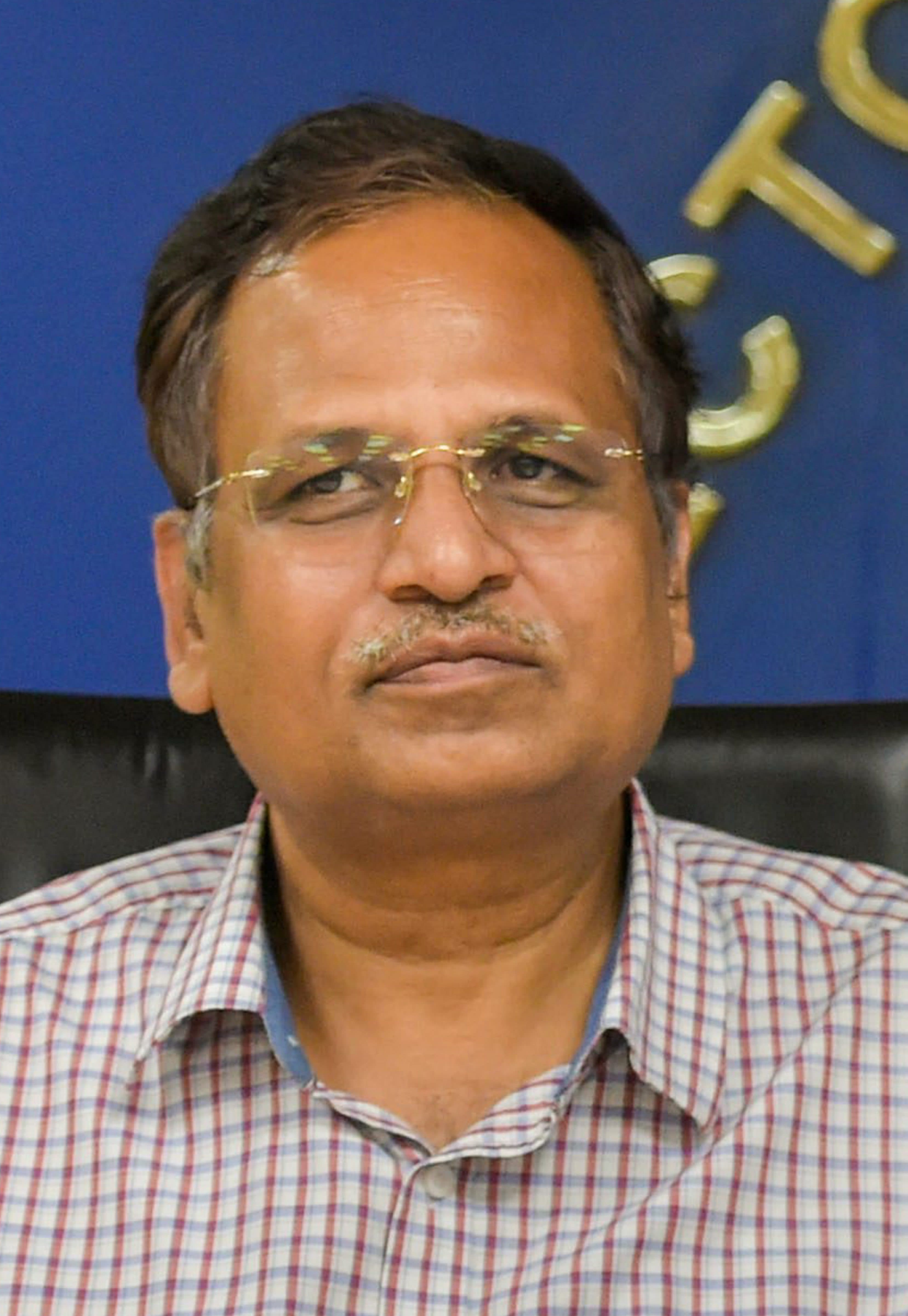 Aap leader and Delhi's former Health Minister Satyendar Jain (file photo)